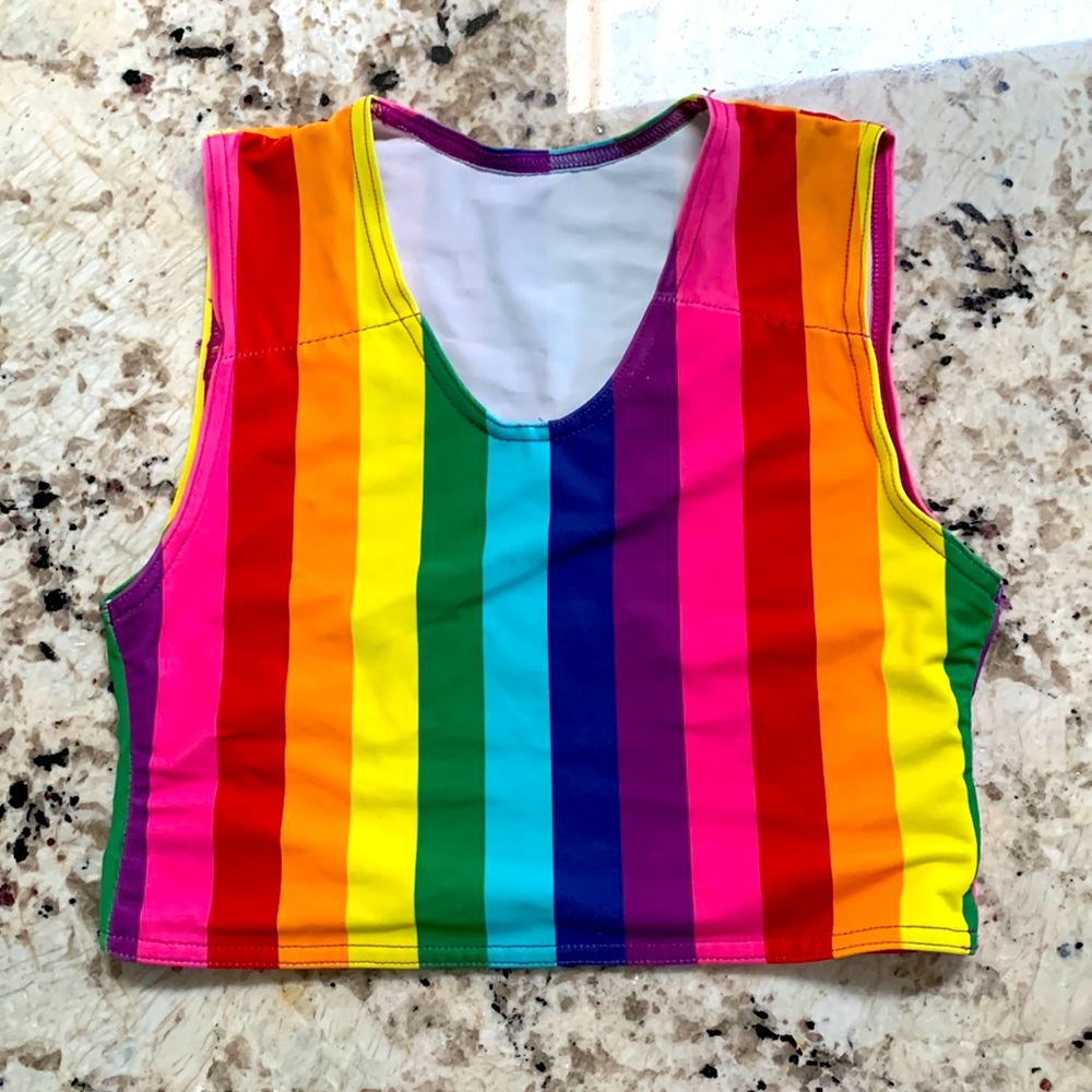 GC2B Rainbow Print Compression Chest Binder